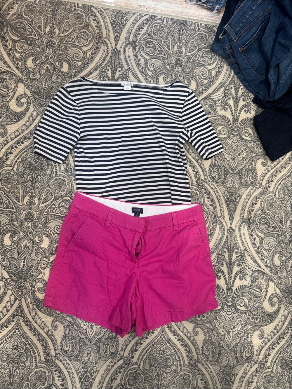 J. Crew Hot Pink Cotton Chino Bermuda Shorts